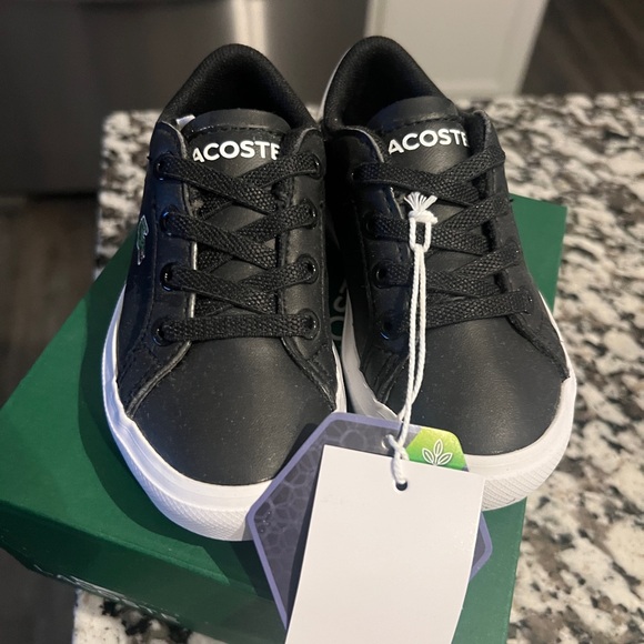 Toddler Lacoste Black Shoes size 6 Powercourt - Picture 3 of 6